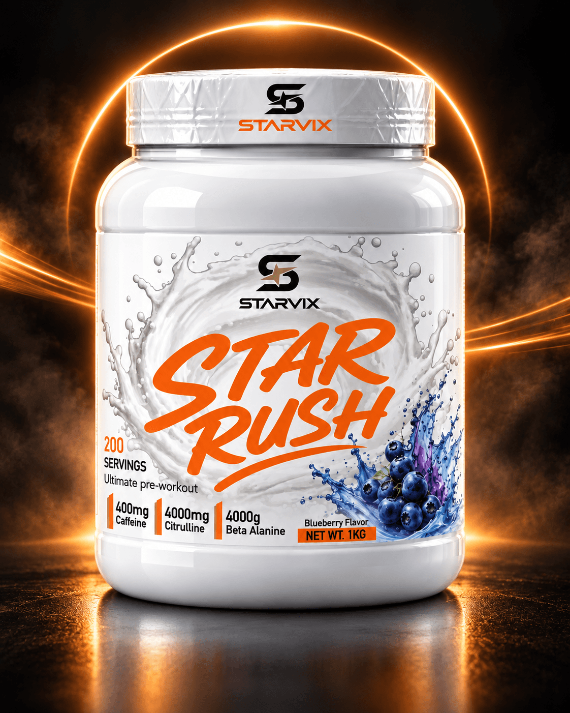 Starvix Star Rush, 1 kg, Blueberry