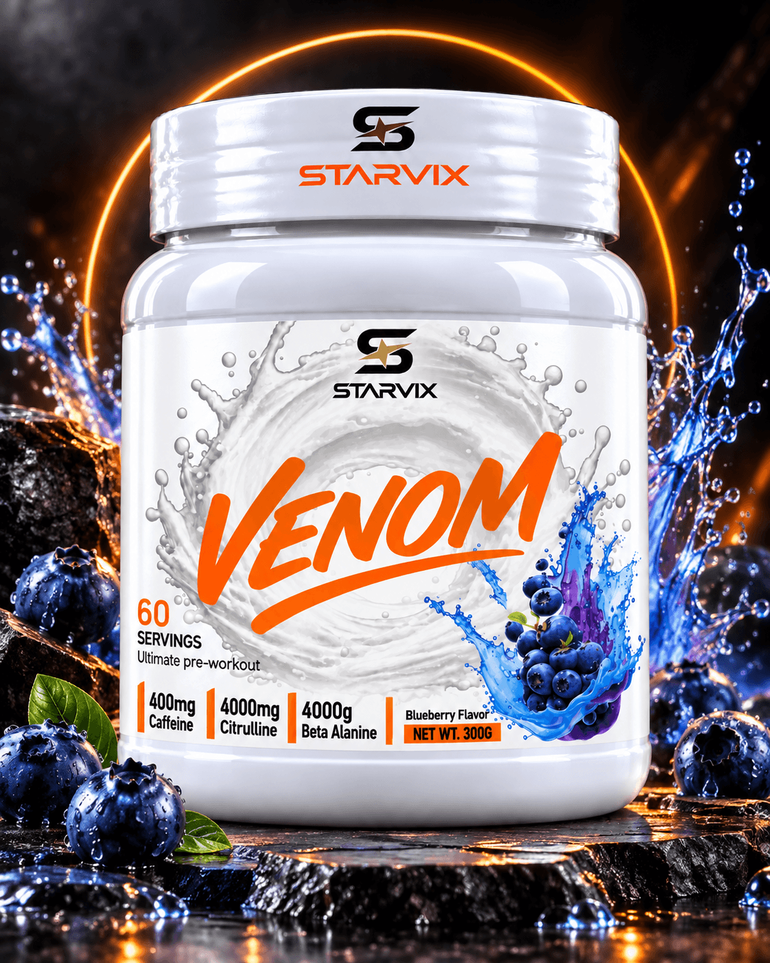 Starvix Venom, 300 g, Blueberry