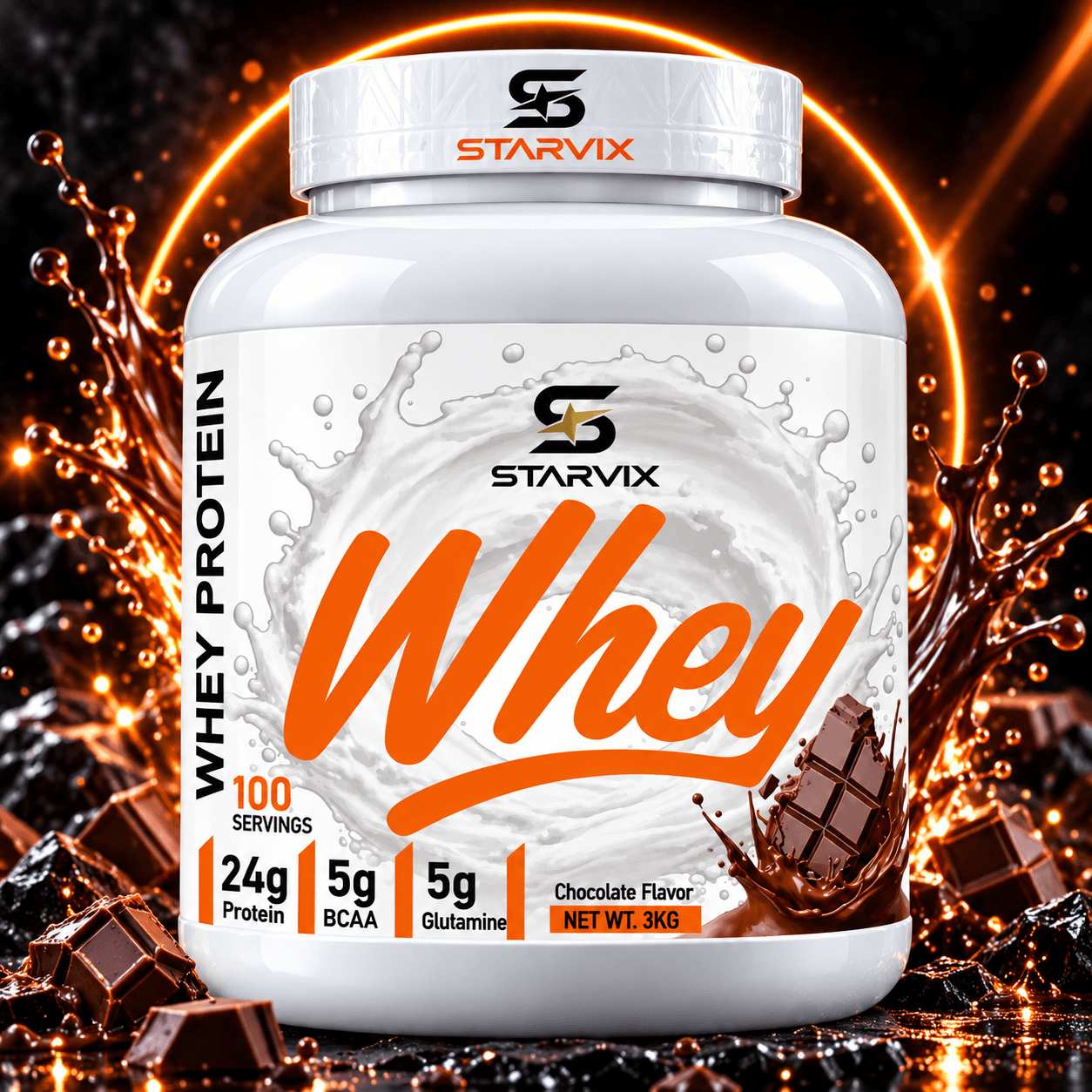 Starvix Whey, 3 kg, Chocolate